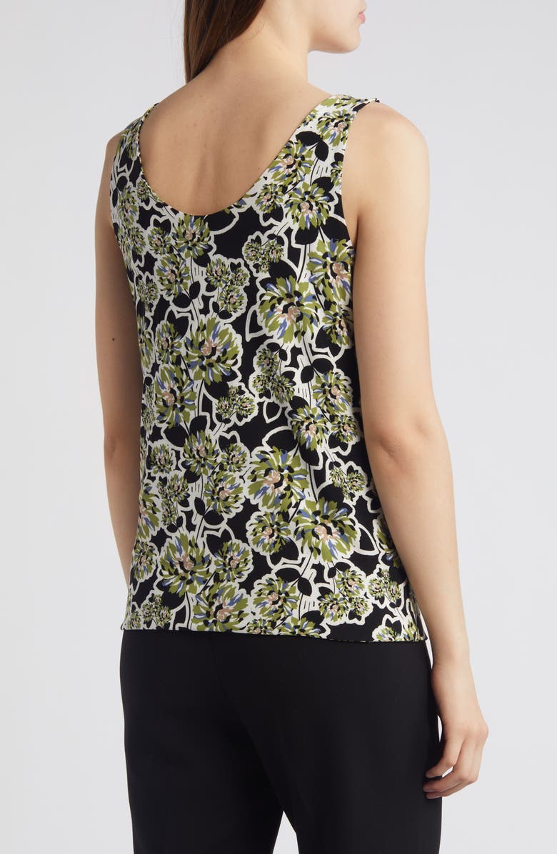 Anne Klein Reversible Print Scoop Neck Tank, Alternate, color, 