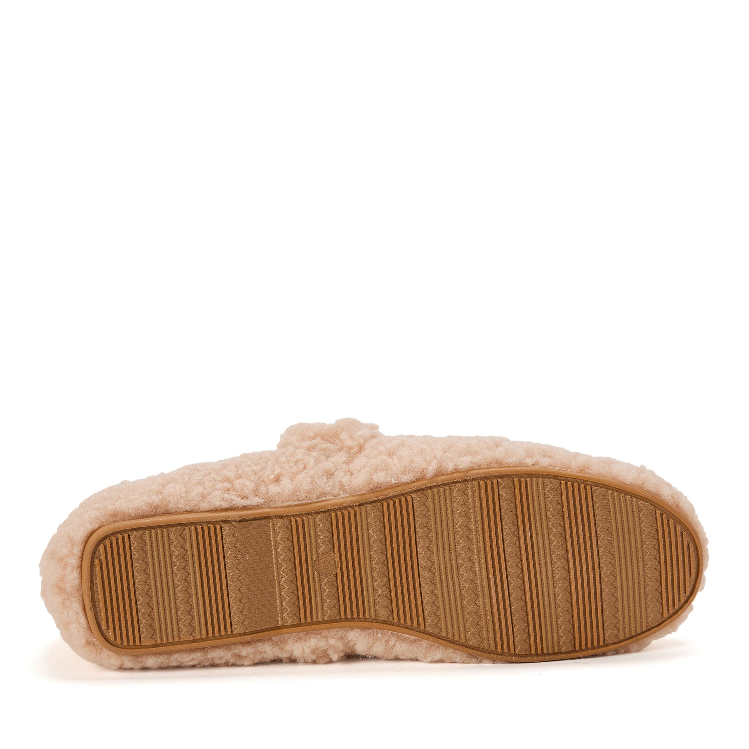 Maryanne Luxe Teddy Maryjane Slipper, Alternate, color, LATTE