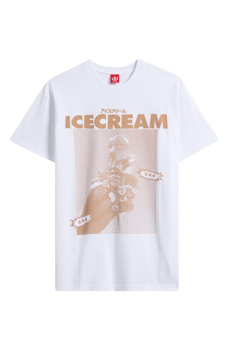 ICECREAM Sip Cotton Graphic T-Shirt, Alternate, color, White