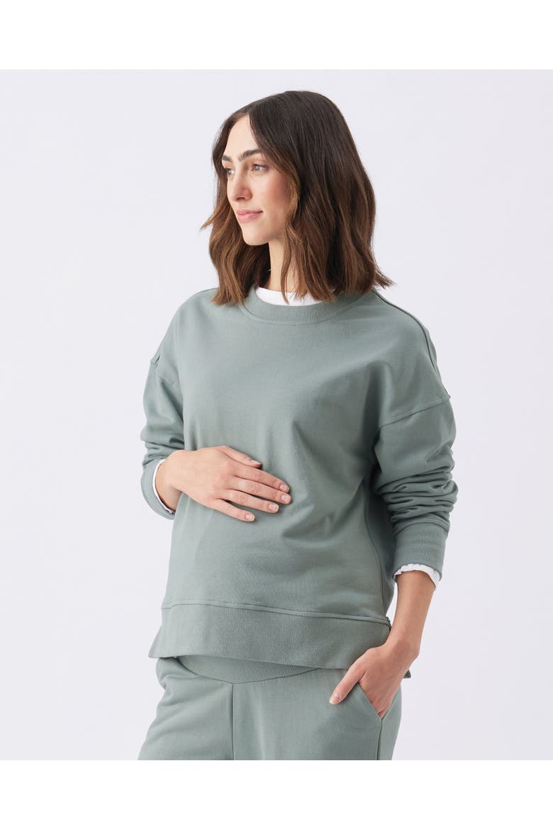 Relax Nursing Sweat Sage, Main, color, Green