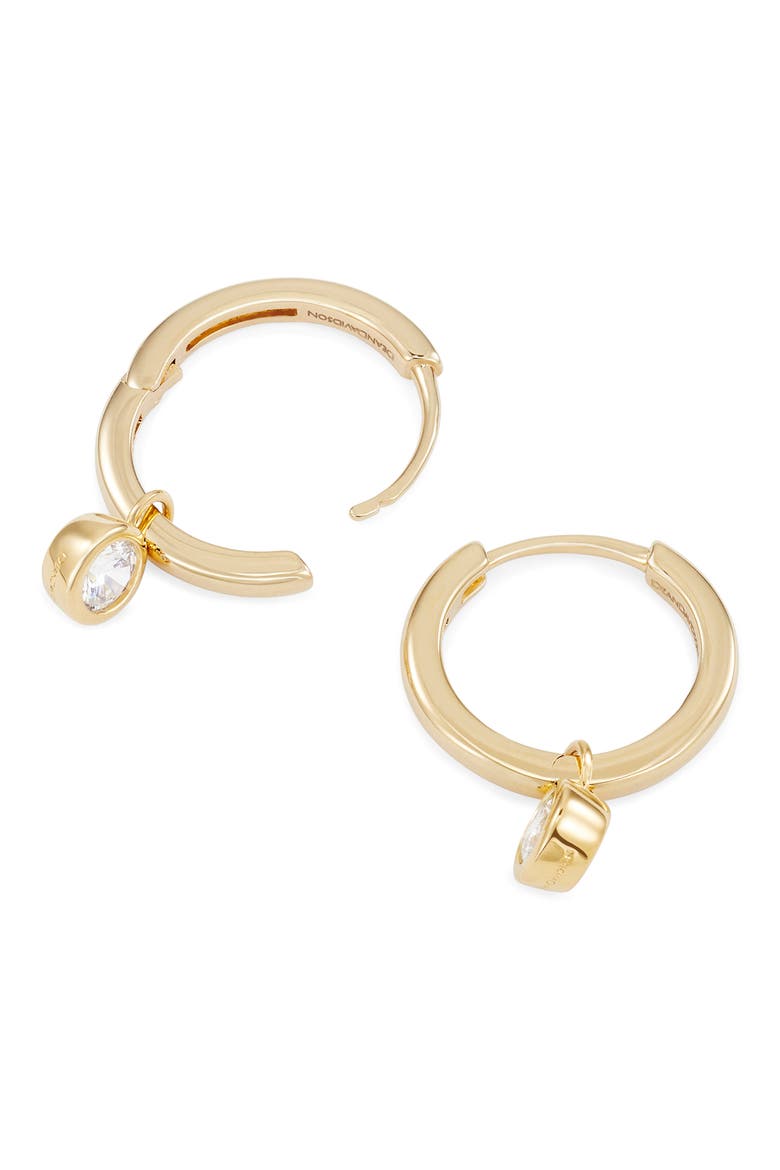 Orsay Huggie Hoop Earrings, Alternate, color, CLEAR CZ