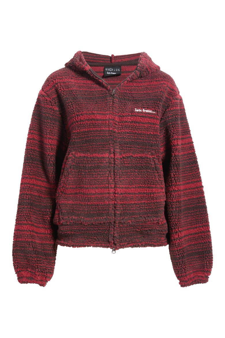 If Borg Scuba Fleece Hoodie, Main, color, RED