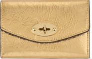Mulberry Darley Folded Multi-Card Metallic Leather Wallet