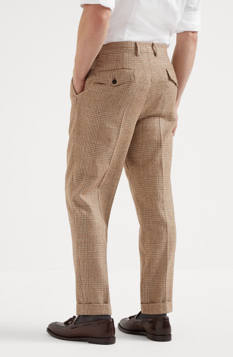 Brunello Cucinelli Prince of Wales trousers, Alternate, color, 