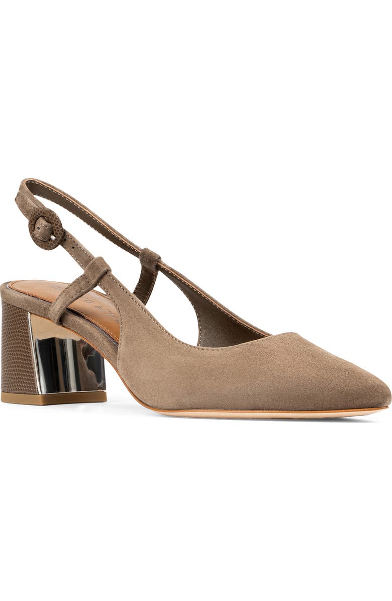 Donald Pliner Song Slingback Pointed Toe Pump, Main, color, Bark