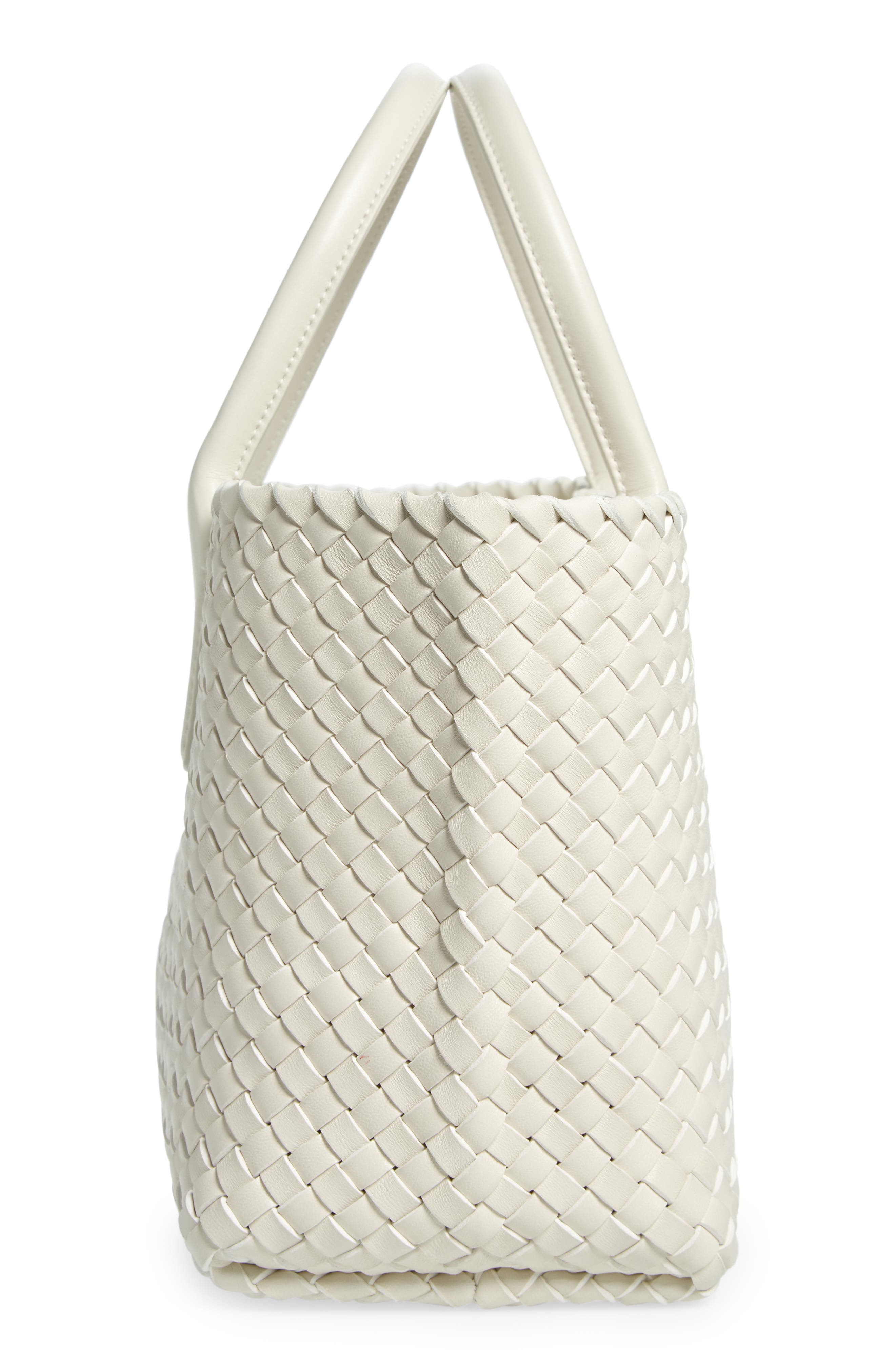 Bottega Veneta Small Cabat Intreccio Leather Tote, Alternate, color, 