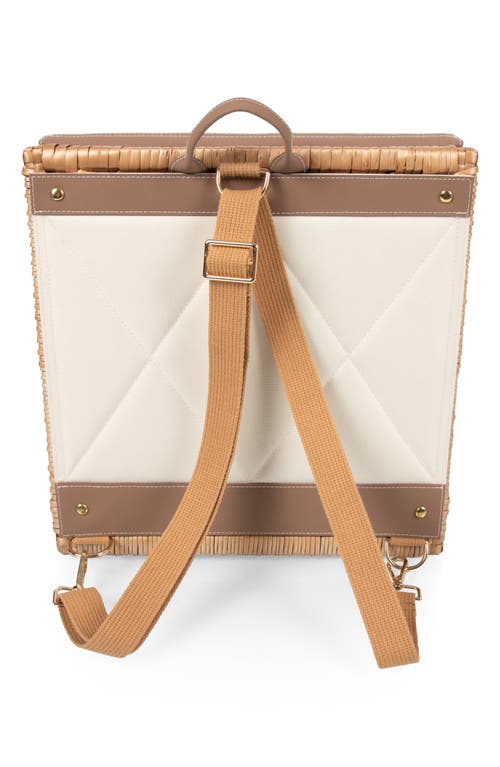 Picnic Time Corsica Wine & Cheese Picnic Basket In Beige