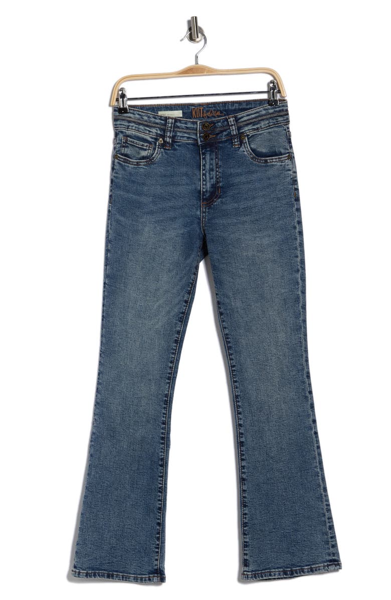 KUT from the Kloth Nicole High Waist Bootcut Jeans, Main, color, Daylily