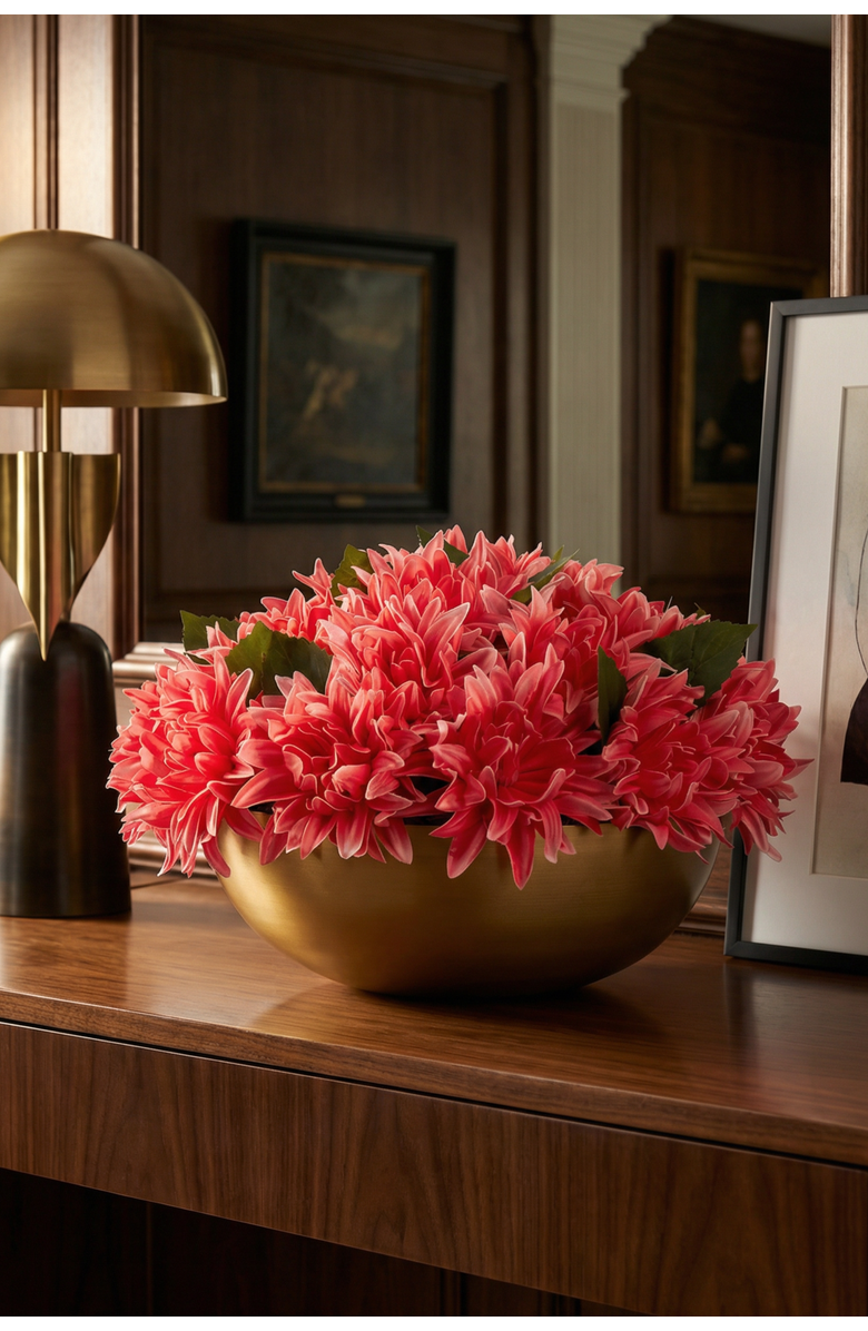 CocoBella Livia RealTouch Dahlia Arrangement, Alternate, color, Cerise