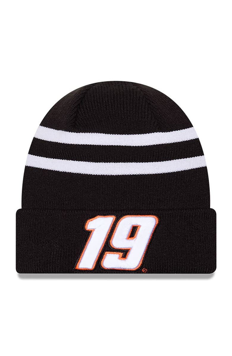 New Era Men's New Era  Black/White Martin Truex Jr Cuffed Knit Hat, Main, color, 