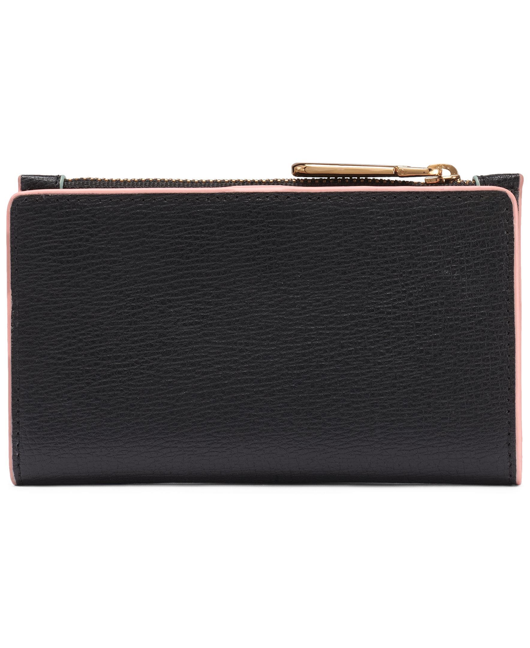 KARL LAGERFELD PARIS Small Wallet with Pins, Alternate, color, Black/Gold
