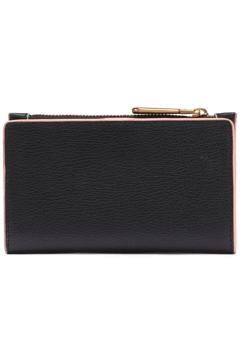 Small Wallet with Pins, Alternate, color, Black/Gold
