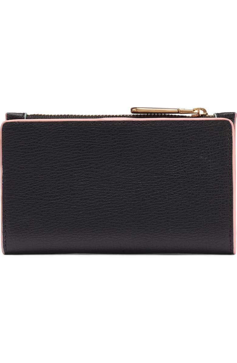 KARL LAGERFELD PARIS Small Wallet with Pins, Alternate, color, Black/Gold