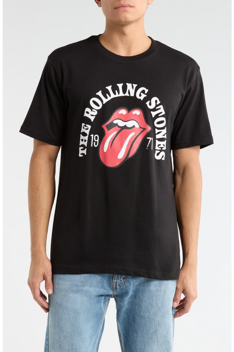 The Rolling Stones Graphic T-Shirt, Main, color, BLACK