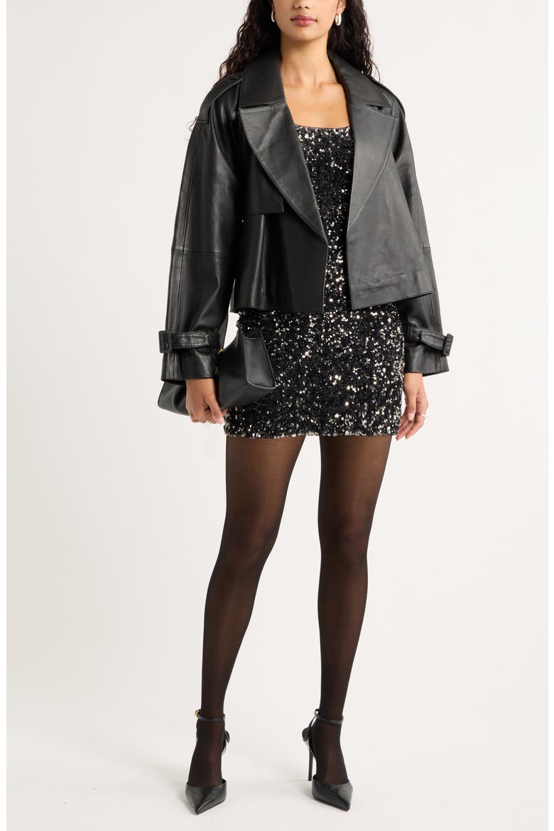 Sequin Minidress, Alternate, color, GREY DEPTHS