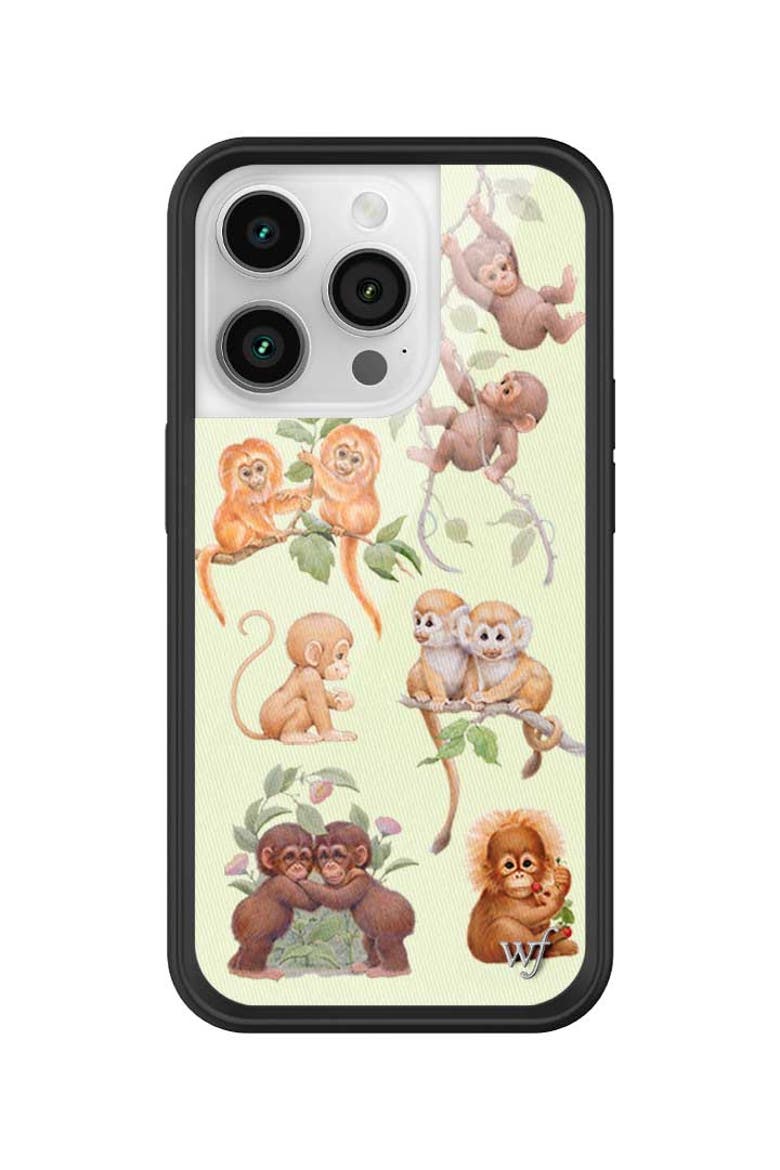 Monkey Biz iPhone Case, Alternate, color, Green