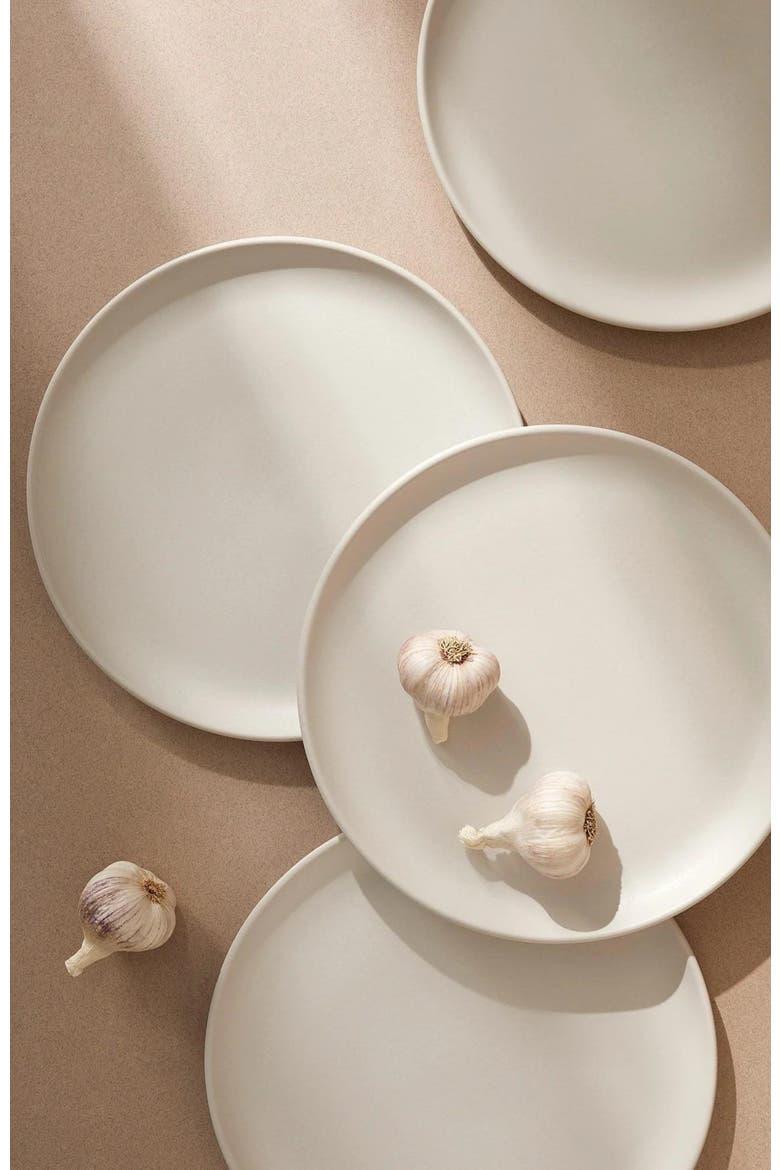 Tunisian Dinner Plates Set of 4, Alternate, color, White