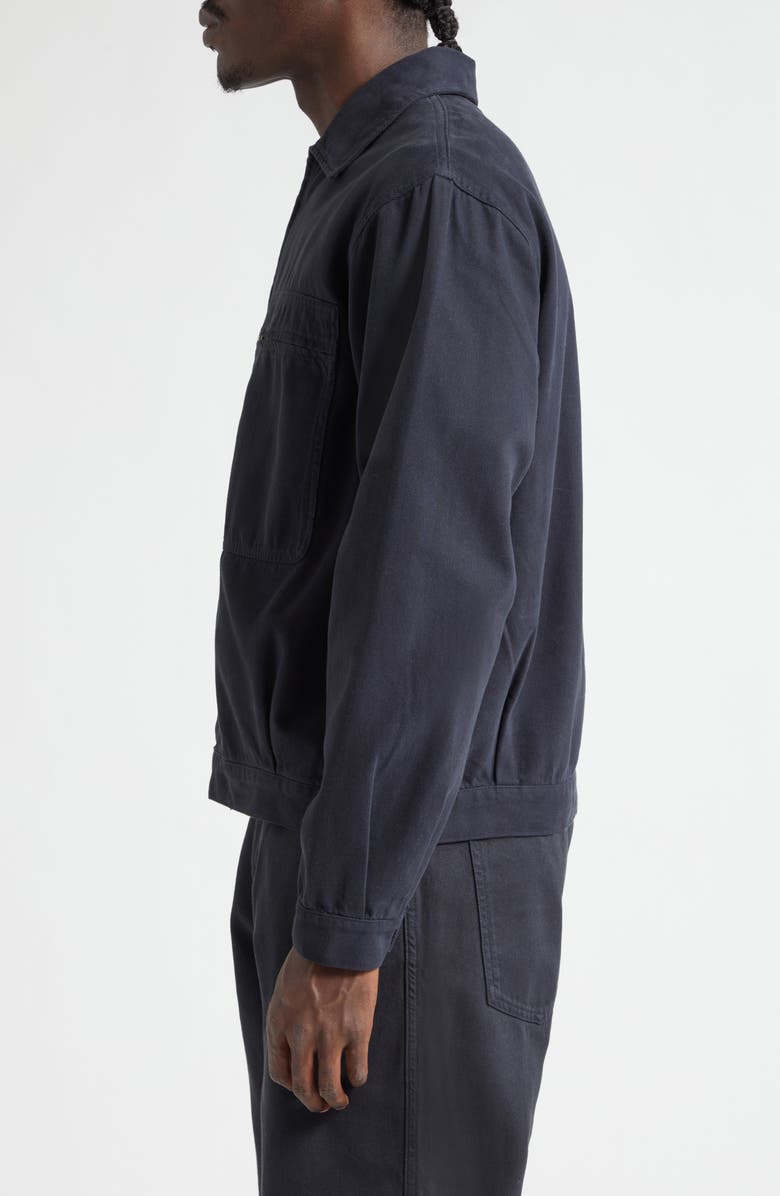 PALMES Cotton Zip Worker Jacket, Alternate, color, Black