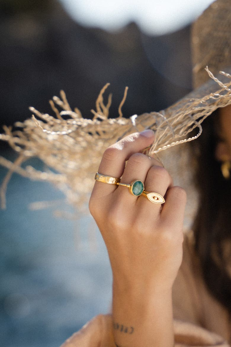 Siena Cocktail Ring, Alternate, color, Emerald