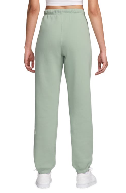 Jordan Brooklyn Fleece Rhinestone Logo Sweatpants In Green