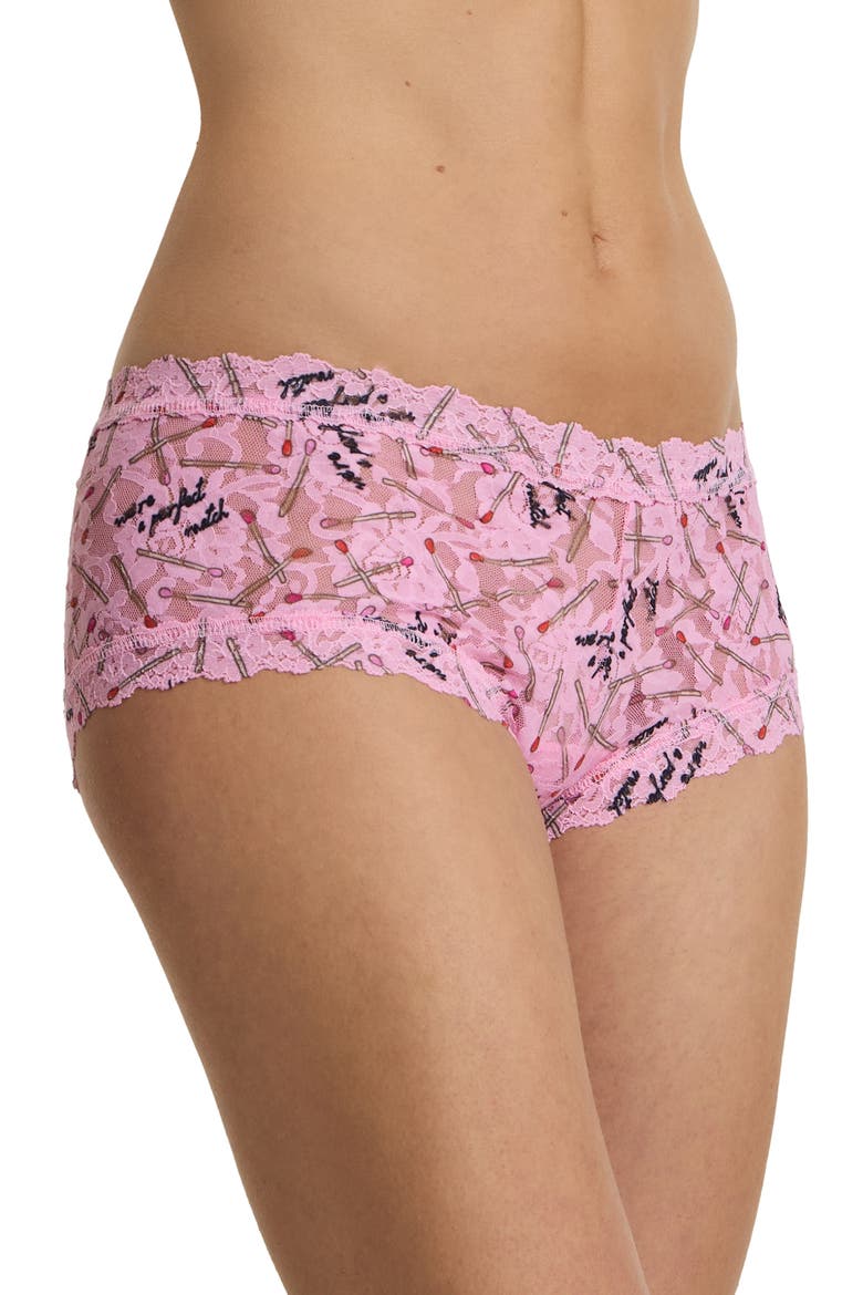 Print Boyshorts, Alternate, color, PERFECT MATCH PINK