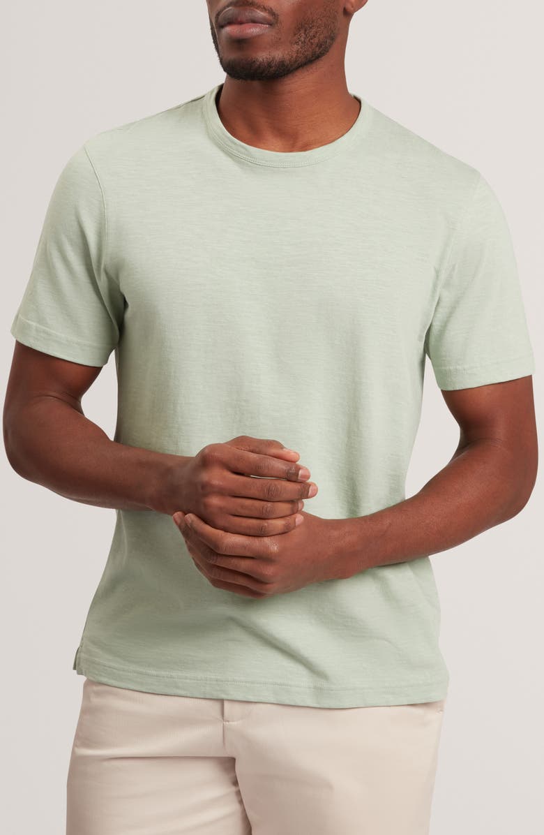 Ted Baker Bartol Cotton & Linen T-Shirt, Main, color, Mid Green