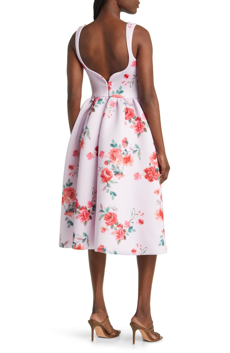 ASOS DESIGN Floral Midi Dress, Alternate, color, 