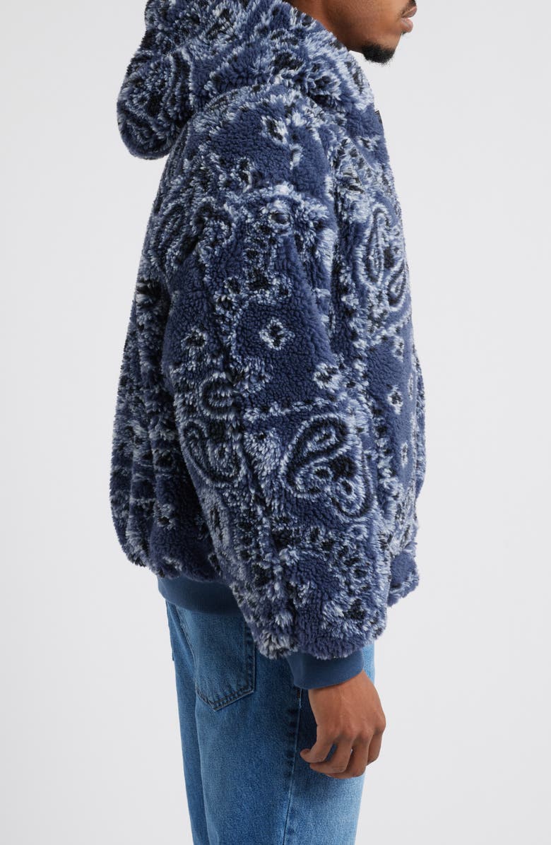 BDG Urban Outfitters Paisley Fleece Hooded Jacket, Alternate, color,