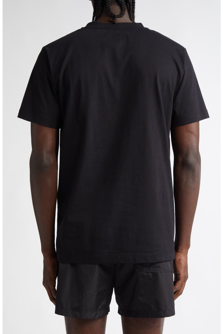 Stamp Logo Slim Cotton Graphic T-Shirt, Alternate, color, BLACK - RED