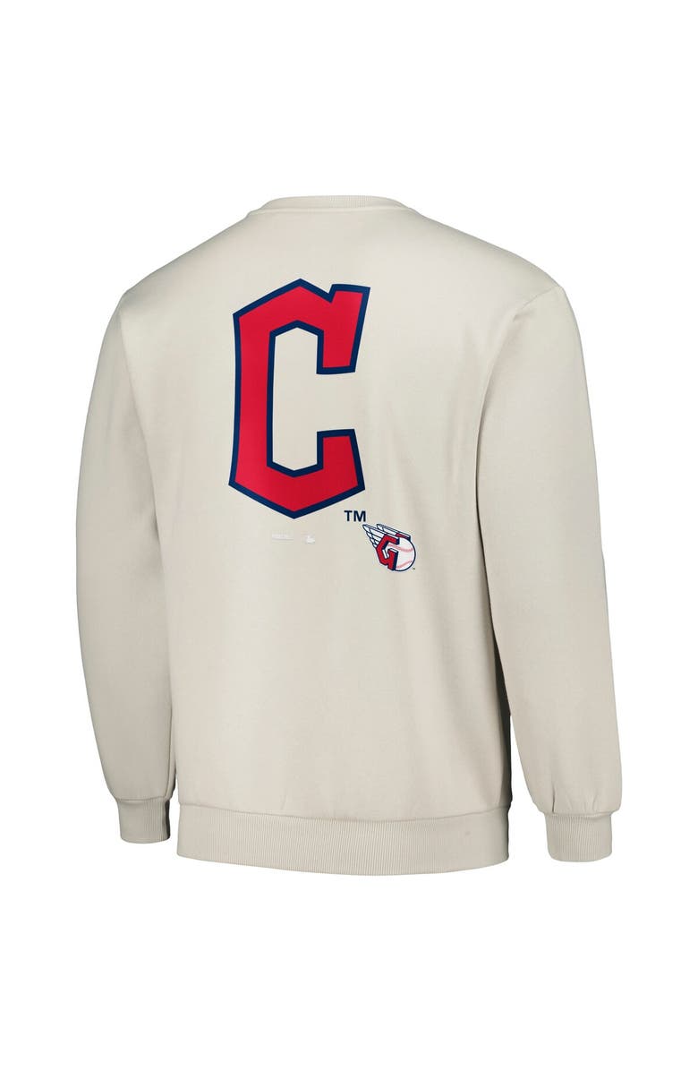 PLEASURES Men's PLEASURES Gray Cleveland Guardians Ballpark Pullover Sweatshirt, Alternate, color,