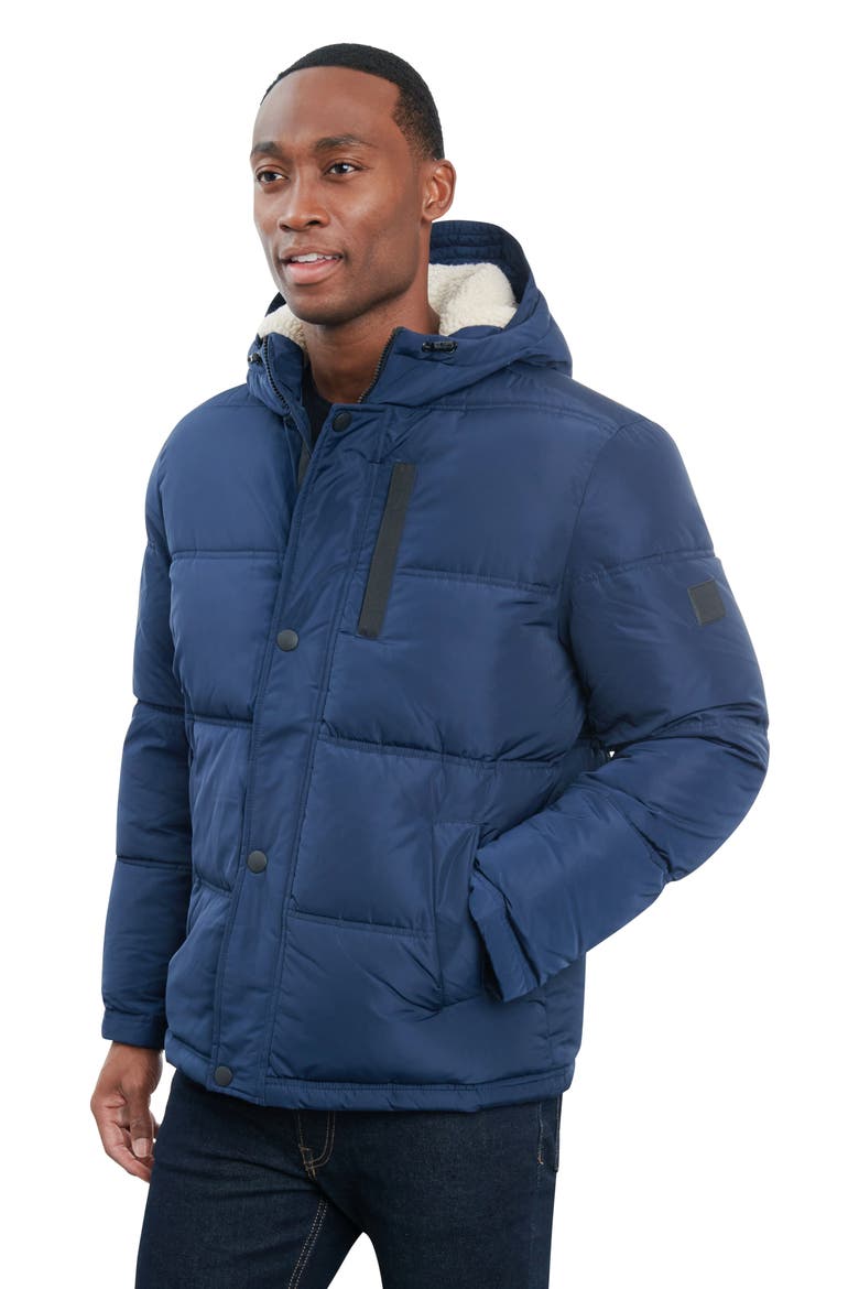 Davis Hooded Puffer Jacket, Alternate, color, MIDNIGHT