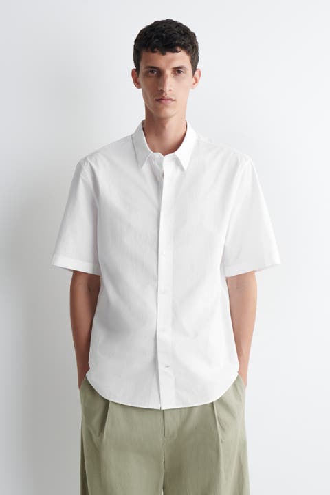 Relaxed Cotton Short-sleeved Shirt