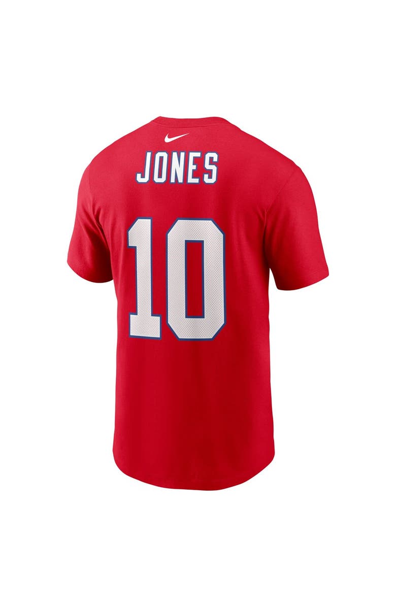 Nike Men's Nike Mac Jones Red New England Patriots Alternate Player Name & Number T-Shirt, Alternate, color,