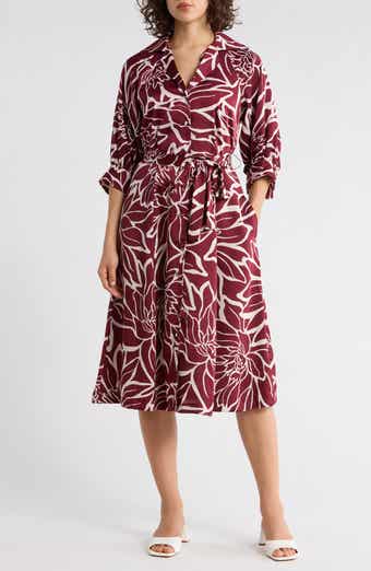 Floral Midi Shirtdress