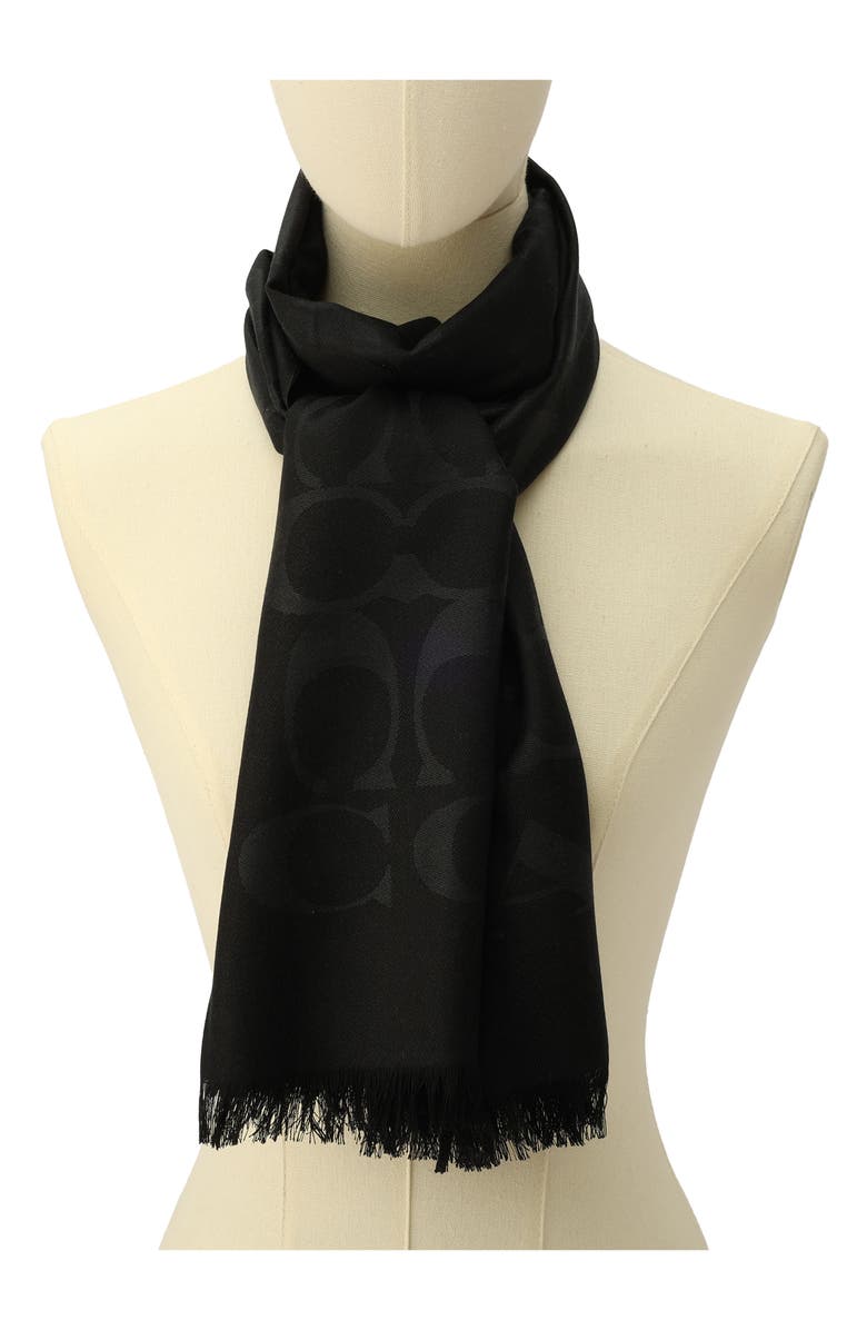 COACH Signature C Oblong Scarf, Alternate, color,