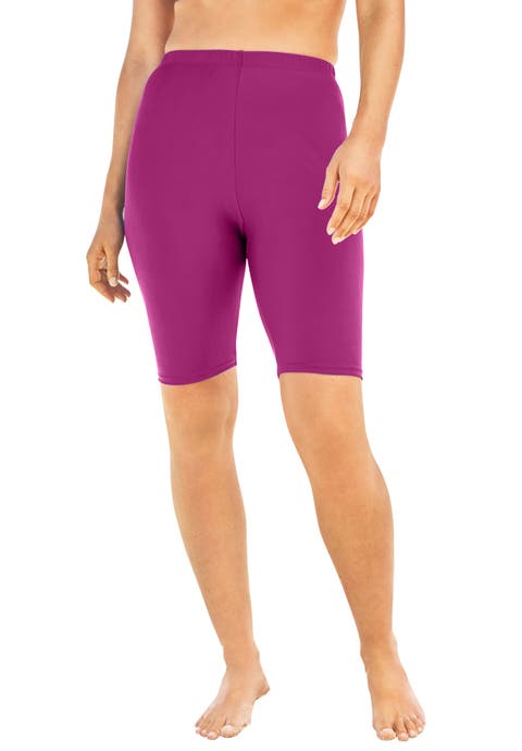 High-Waist Full-Coverage Swim Bike Short
