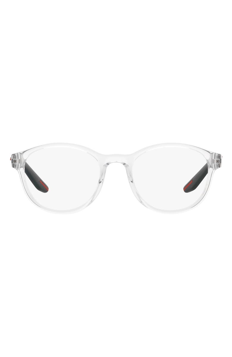 Prada Linea Rossa 53mm Phantos Optical Glasses, Main, color, Crystal