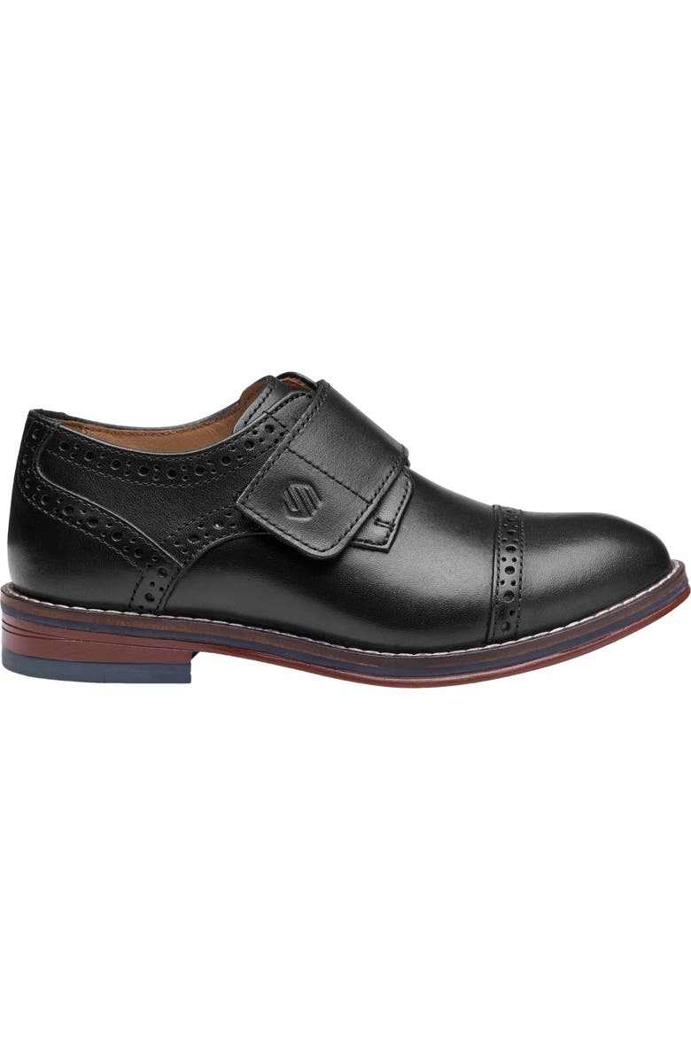 Johnston & Murphy Kids' Conard Cap Toe Monk Strap Shoe, Alternate, color,