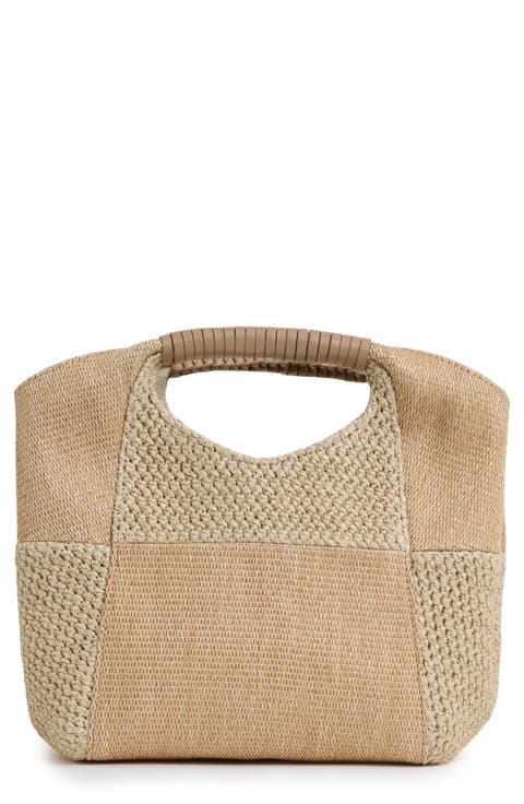 Rosalie Woven Top Handle Bag