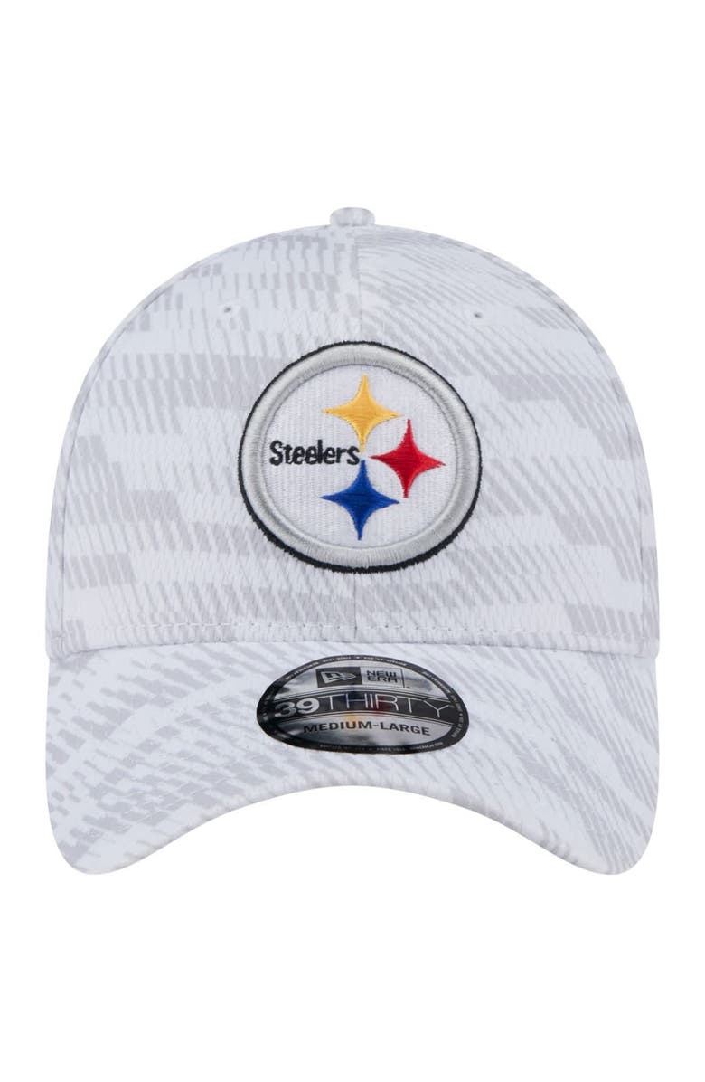 New Era Men's New Era  White Pittsburgh Steelers Gameday Graded 39THIRTY Flex Hat, Alternate, color, 