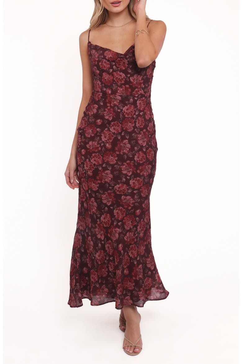 Esmeralda Floral Print Slipdress, Main, color, PINK FLORAL