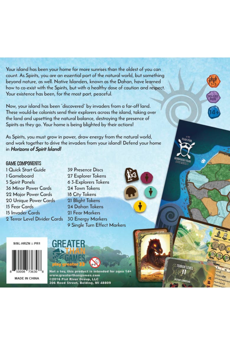 Horizons Of Spirit Island Cooperative Strategy Settlerdestruction Board Game, Alternate, color, Multicolored