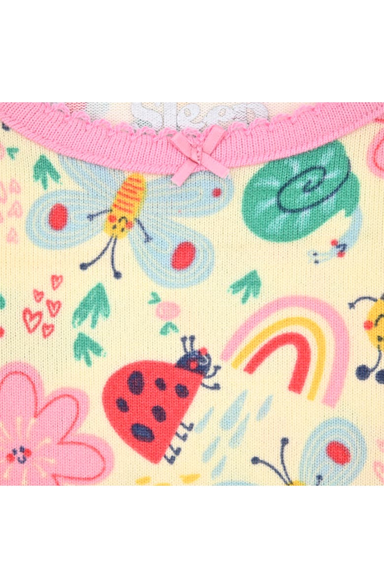 SLEEP ON IT Kids' Fitted Two-Piece Pajamas & Socks Set, Alternate, color, Pink Multi