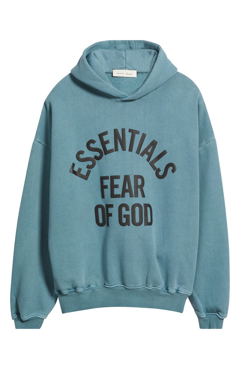 Fear of God Essentials Campus '90s Fleece Logo Graphic Hoodie, Alternate, color, 