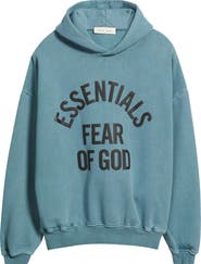 Fear of God Essentials Campus '90s Fleece Logo Graphic Hoodie