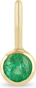 Zoë Chicco Bezel Set Emerald Charm
