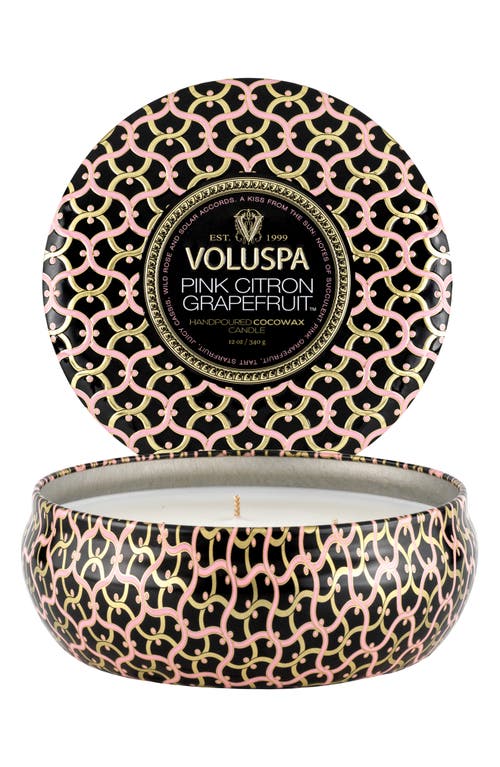 Voluspa Three-wick Tin Candle In Multi