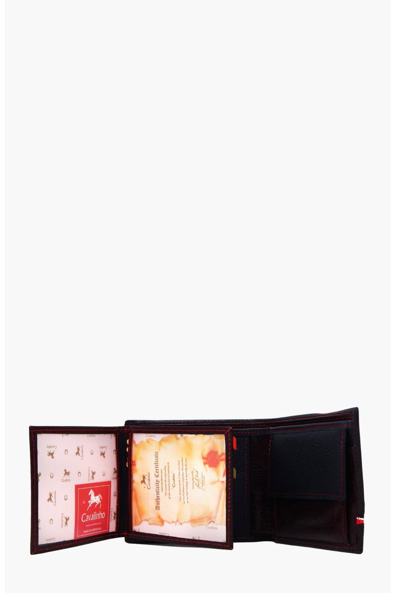 The Sailor Trifold Leather Wallet 507, Alternate, color, Navy