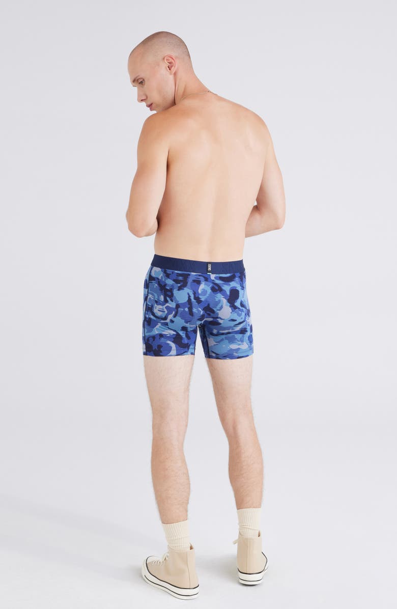 SAXX Assorted 2-Pack DropTemp<sup>®</sup> Cooling Cotton Boxer Briefs, Alternate, color, Daybreak Camo/ Black