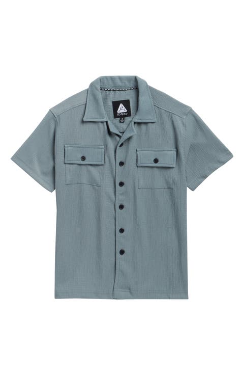 Kids' Textured Camp Shirt (Big Kid)